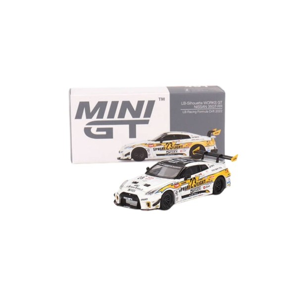 MINI GT - Nissan GT-R 35 - 1:64 Ölçek - LB RACING FORMULA DRIFT 2022