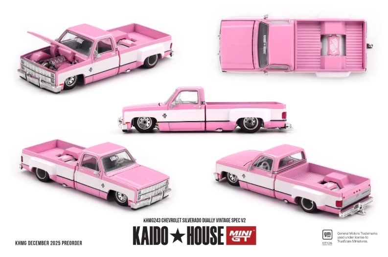 Mini GT X KaidoHouse 1/64 Chevrolet Silverado Dually Vintage Spec V2 KHMG243
