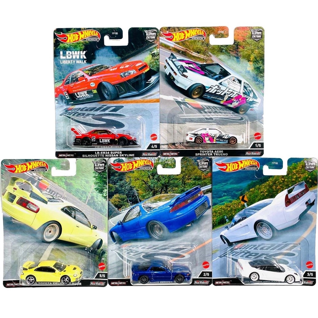 Hot Wheels Premium - Mountain Drifters 5’li Set