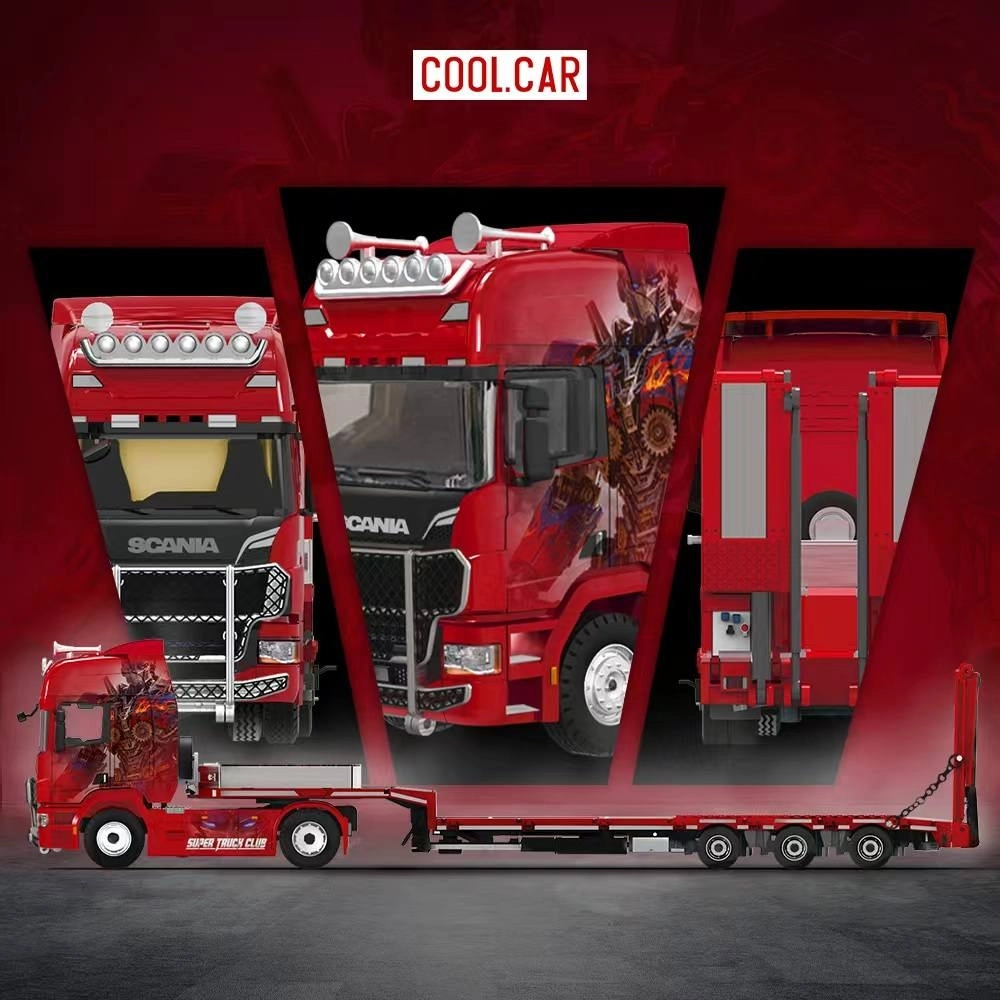 Cool Car CC 1/64 SCANIA FLATBED TRANSPORT VEHICLE OPTIMUS PRIME LIVERY CC647504