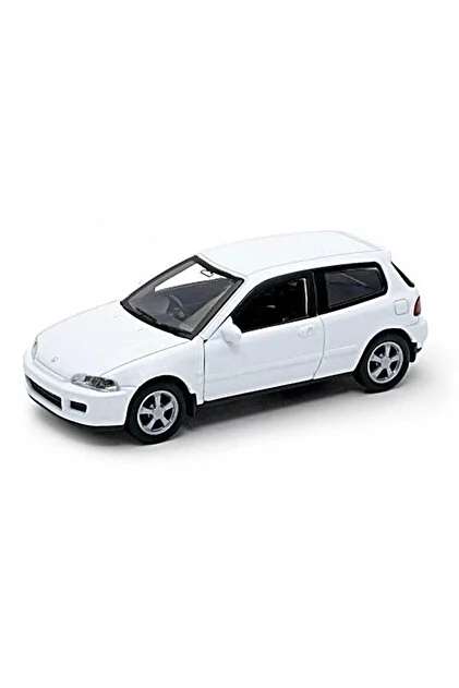 Honda Civic Eg - Beyaz - 1:36 Ölçek Çek Bırak - Kapılar Açılır