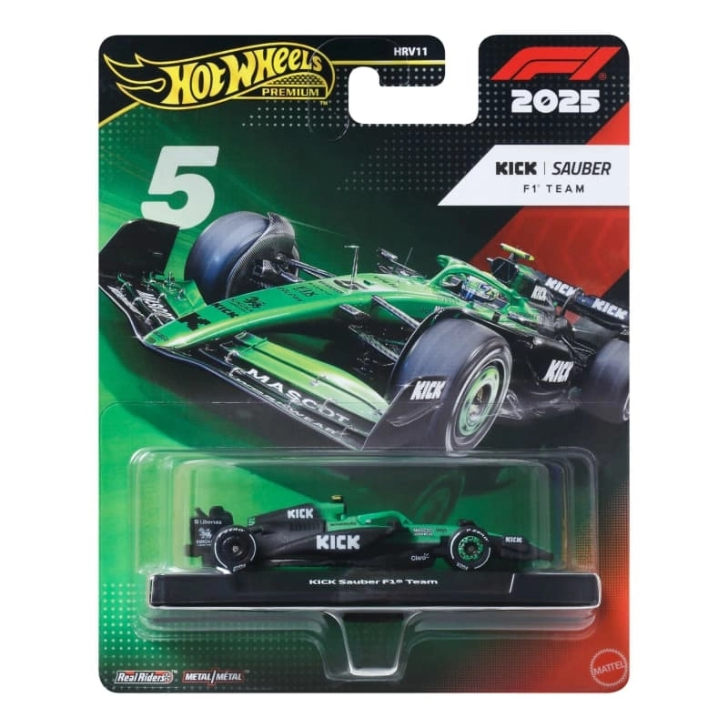 Hot Wheels Premium - Formula 2025 Kick Sauber F1 Team #5