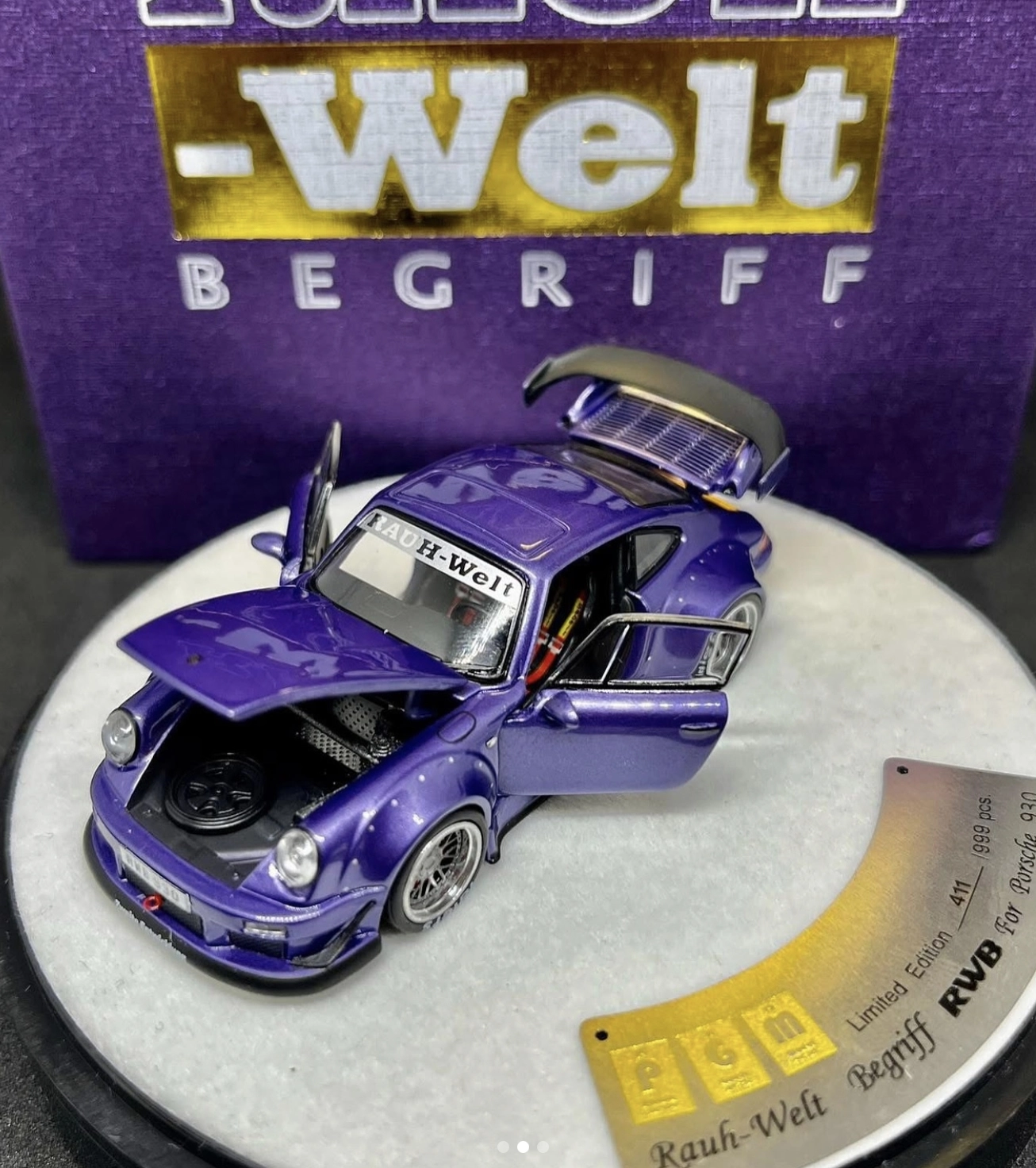 3日間限定✧˚꧁PGM-RAUHWelt꧂RWB 930 PGM Porsche 930 RWB Rauh-Welt Begriff Purple Limit No: 950 - Lux