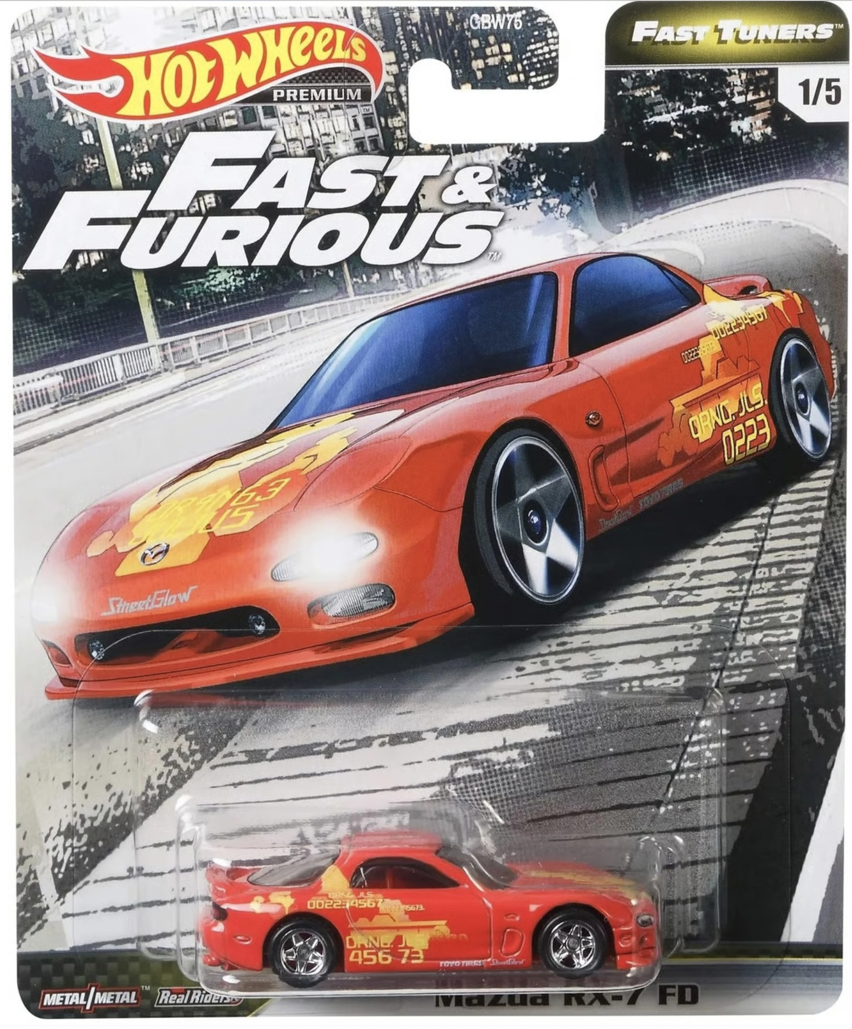 Hot Wheels Premium Fast Tuners Mazda Rx-7 FD - Fast & Furious