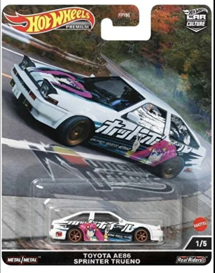 Hot Wheels Premium - Toyota Ae86 Sprinter Trueno - Mountain Drifters