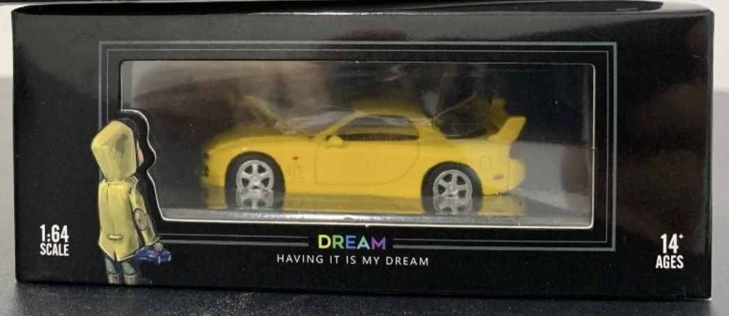 Time Micro - Mazda Rx-7 Yellow - Dream Having It Is My Dream - TM641115c - Jelatinsiz
