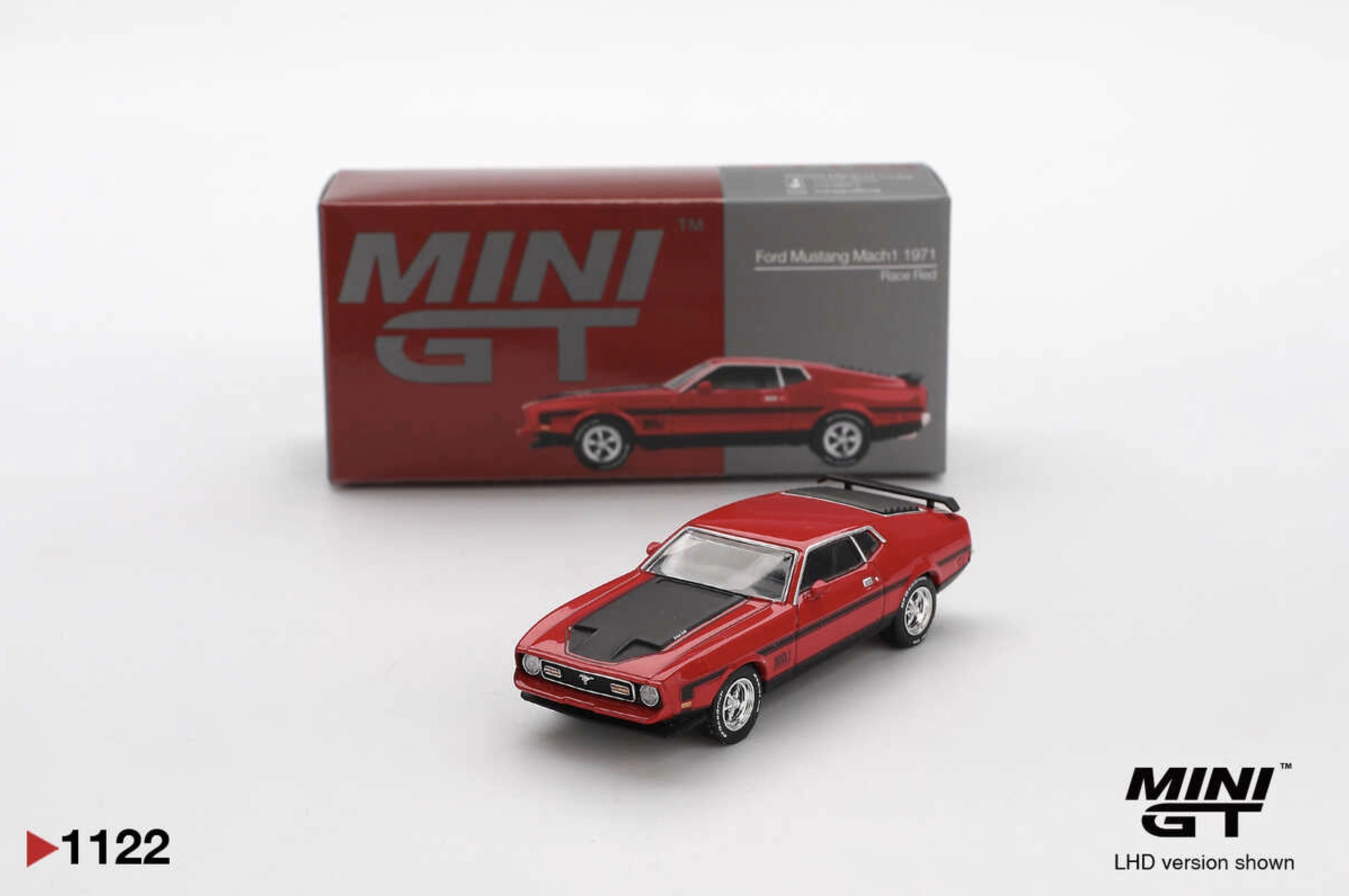 Mini GT 1/64 Ford Mustang Mach1 1971 Race Red MGT01122