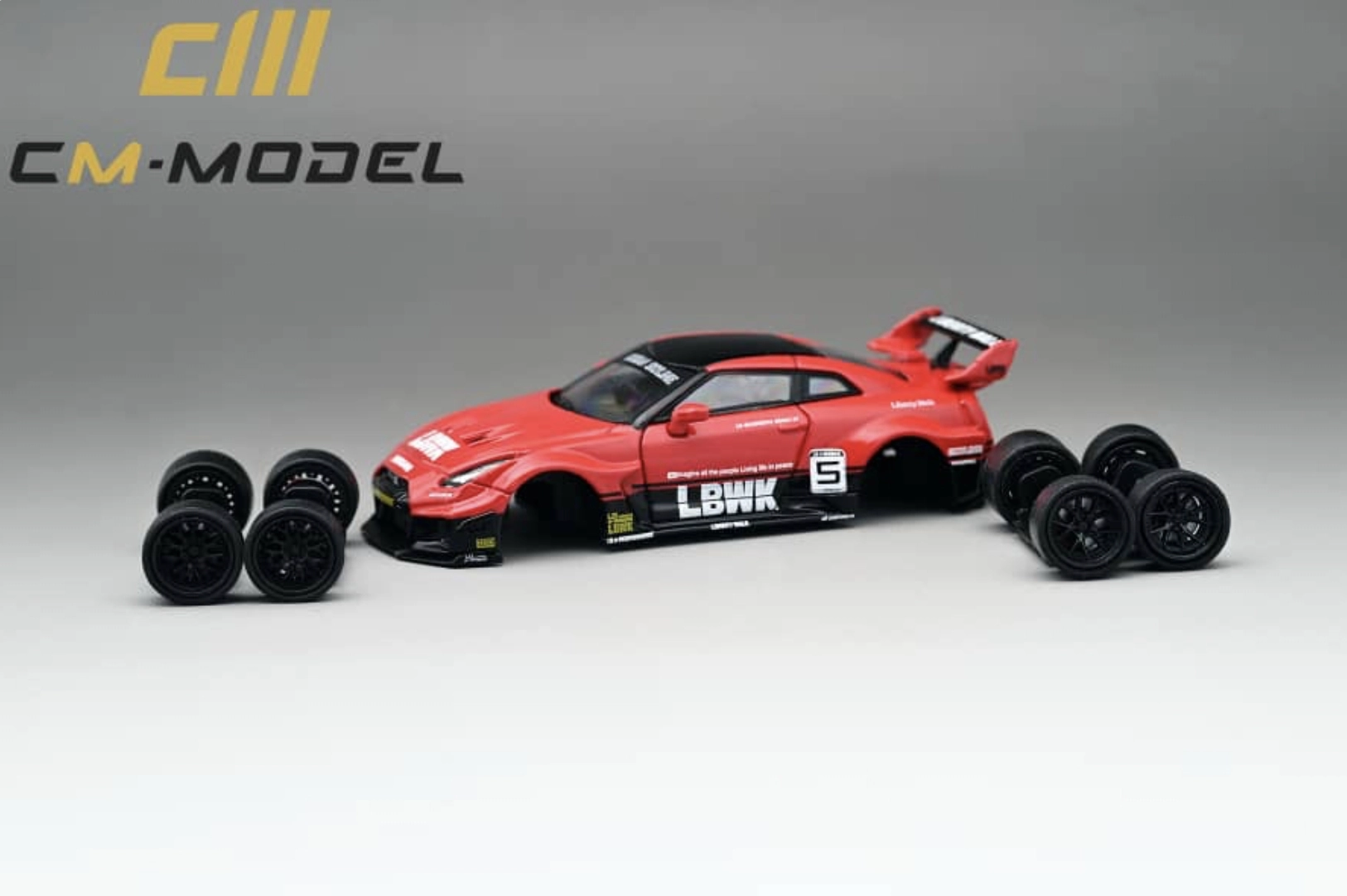 LB Silhouette Works GT Nissan 35 GT-RR - Red No.5