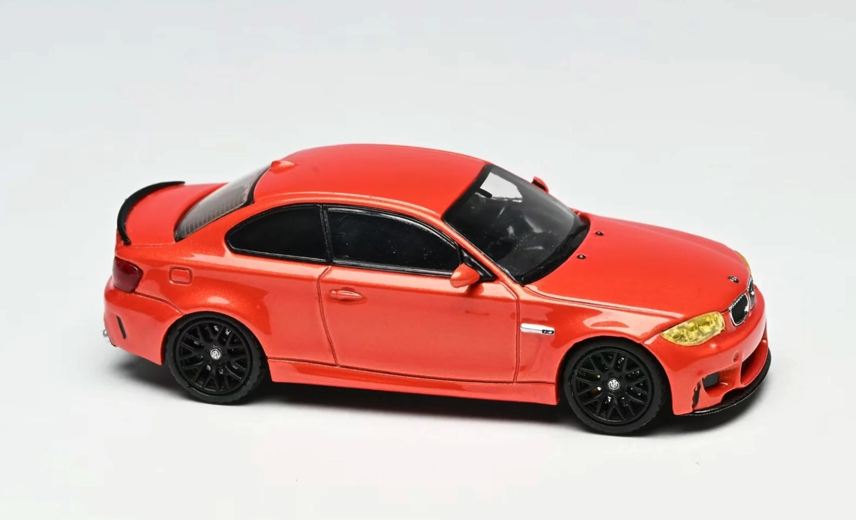 7Cm Model - BMW 1M Coupe Shakir Orange - 1:64 Plexi Glass