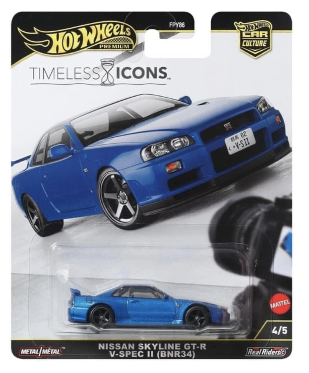 Hot whels Premium - Timeless Icon - Nissan Skyline GT-R V-Spec II BNR34