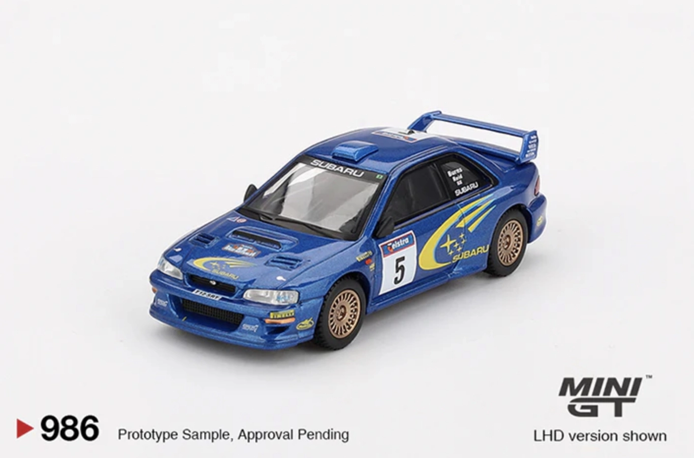 1999 RALLY AUSTRALIA WINNER -- #5 SUBARU IMPREZA WRC99 -- MINI GT MGT00986