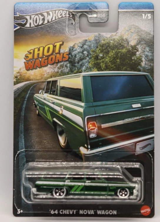 Hot Wheels Silver - ’64 CHEVY NOVA WAGON