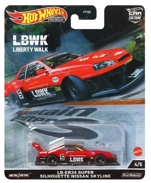 Hot Wheels Premium - LBWK Er34 Super Silhouette Nissan Skyline
