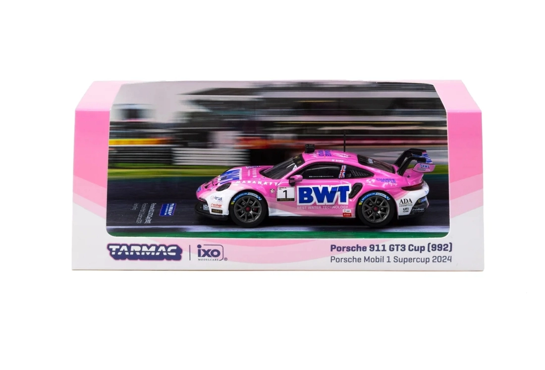 Tarmac Works 1/64 Porsche 911 GT3 Cup (992) Porsche Mobil 1 Supercup 2024 #01 - Tarmac Works X iXO Models T64-093-24PSC01