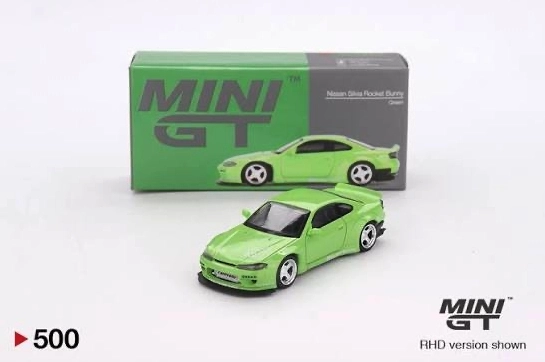 Mini GT - Nissan Silvia Rocket Bunny - Green