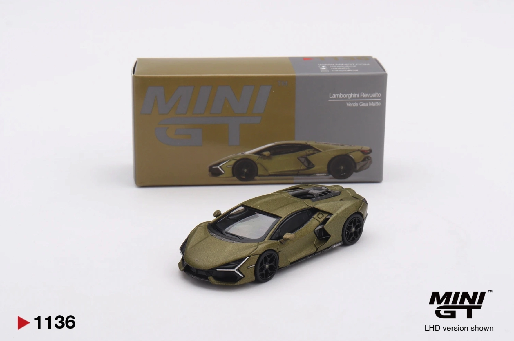 Mini GT 1/64 Lamborghini Revuelto Verde Gea Matte MGT01136