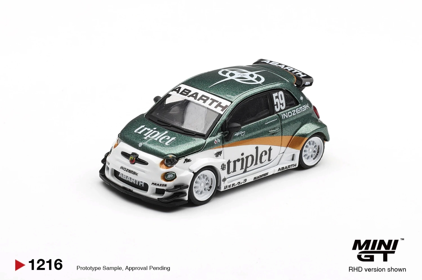 Mini GT 1/64 Abarth 595 LB-WORKS TY Edition MGT01216