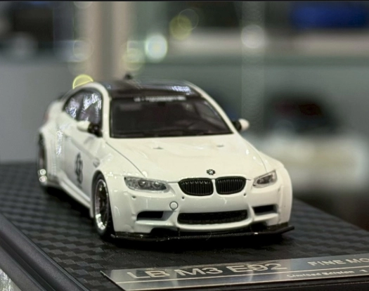 Fine Model - Bmw LB M3 E92 - LB Carbon Roof -White