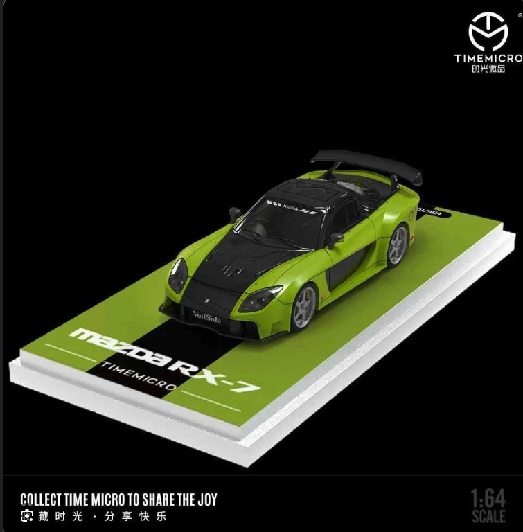 Time Micro - Mazda Rx-7 Veilside Black Green Nor. Ver. - TM645811