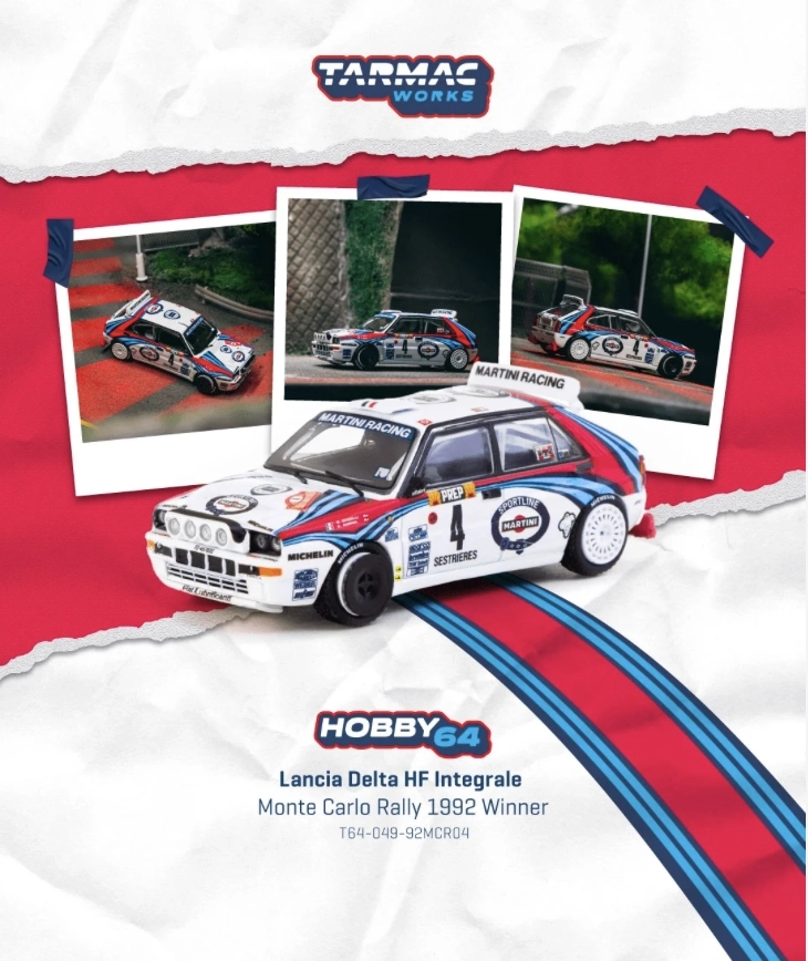 Tarmac Works Lancia Delta HF Integra - Monte Carlo Rally 1992 Winner