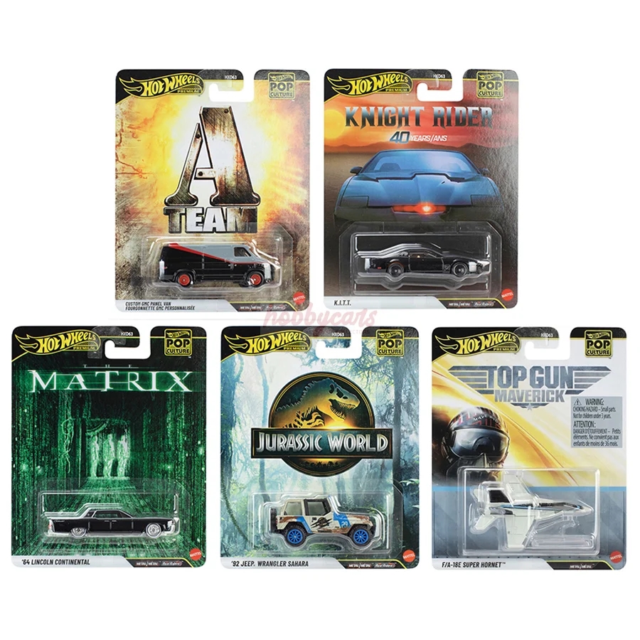 Hot Wheels Premium - Pop Culture 2027 Mix 1  5’li Premium Set
