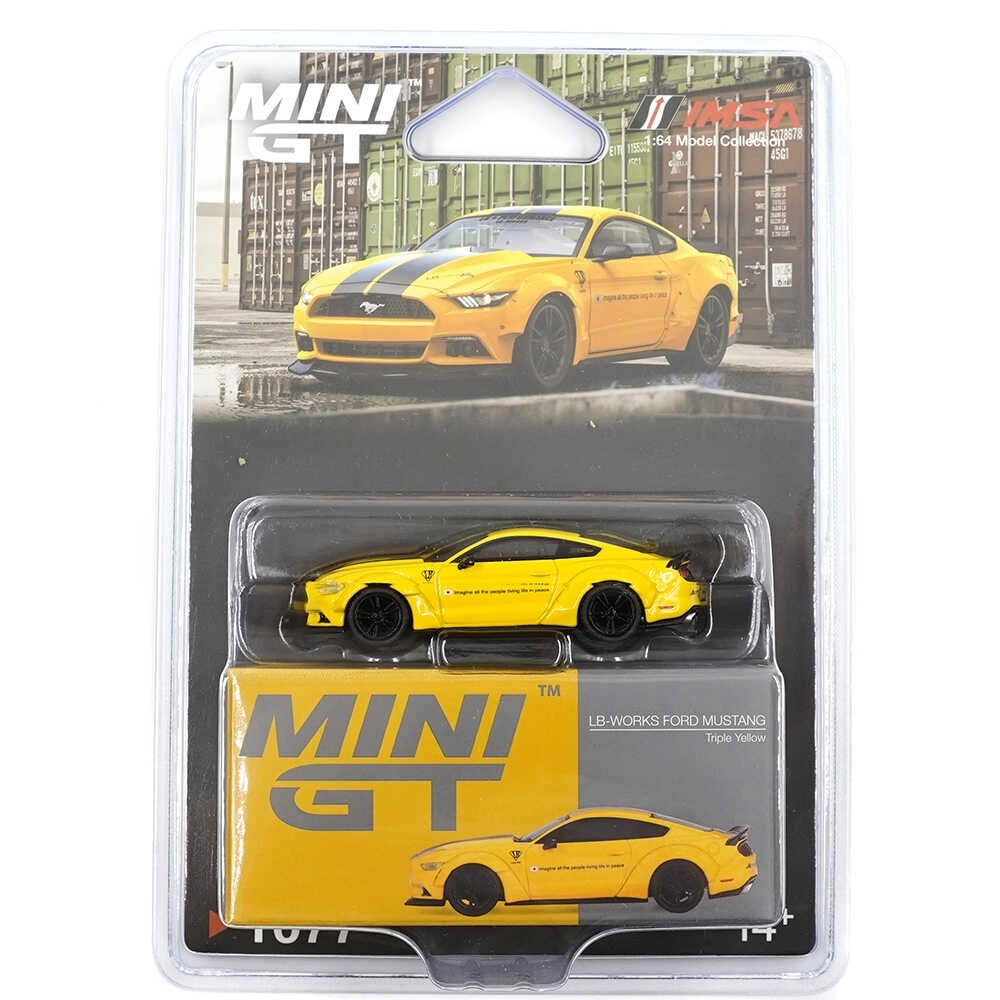 LB-WORKS FORD MUSTANG Triple Yellow - Blister Paket MGT01077-BL