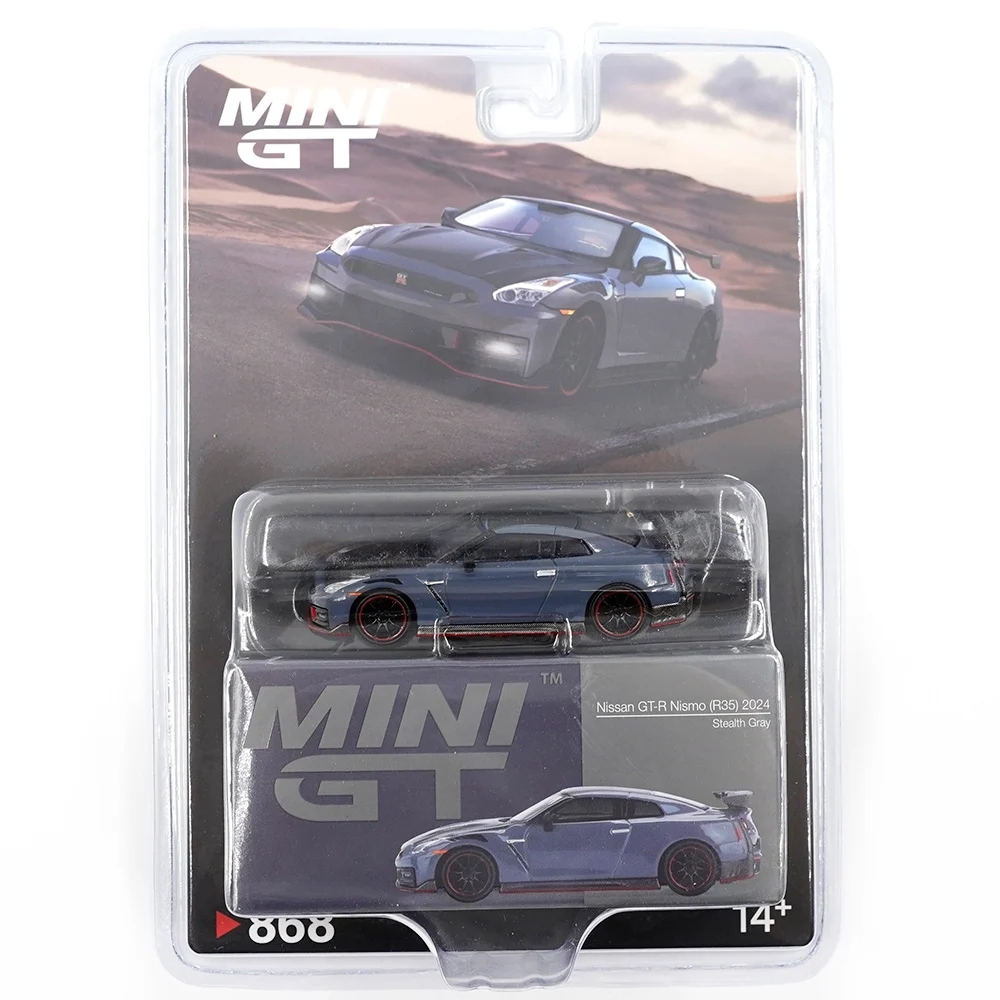 Mini GT 1/64 Nissan GT-R Nismo 2024 NISMO Stealth Gray - Blister Paket MGT00868-BL