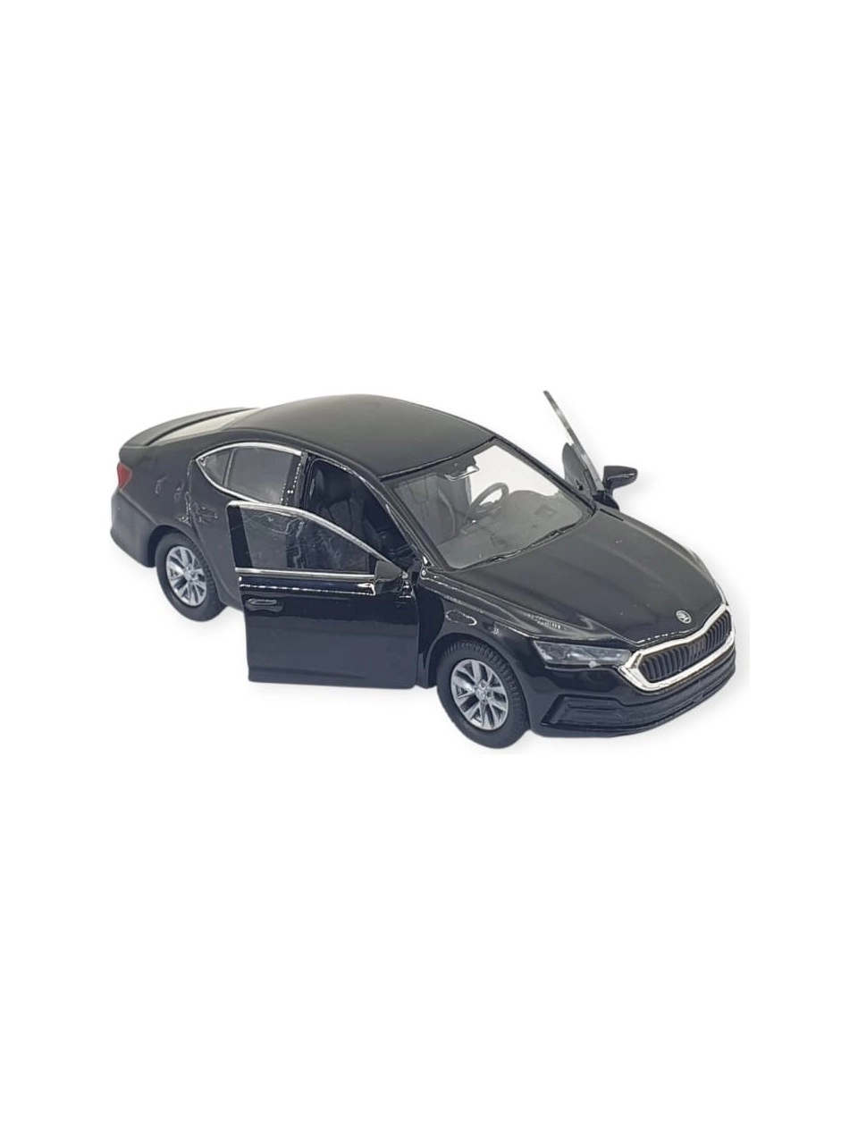 Skoda Octavia Siyah - 1:36 Ölçek Çek Bırak - Kapılar Açılır