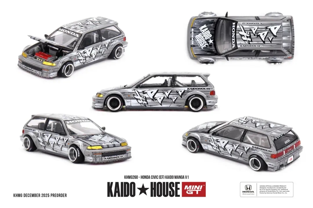 Mini GT 1/64 KaidoHouse Honda Civic (EF) Kaido Manga V1 KHMG260