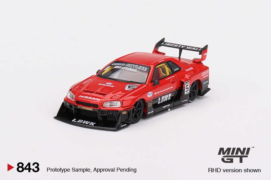 Nissan LB-ER34 Super Silhouette SKYLINE Red/Black MGT00843