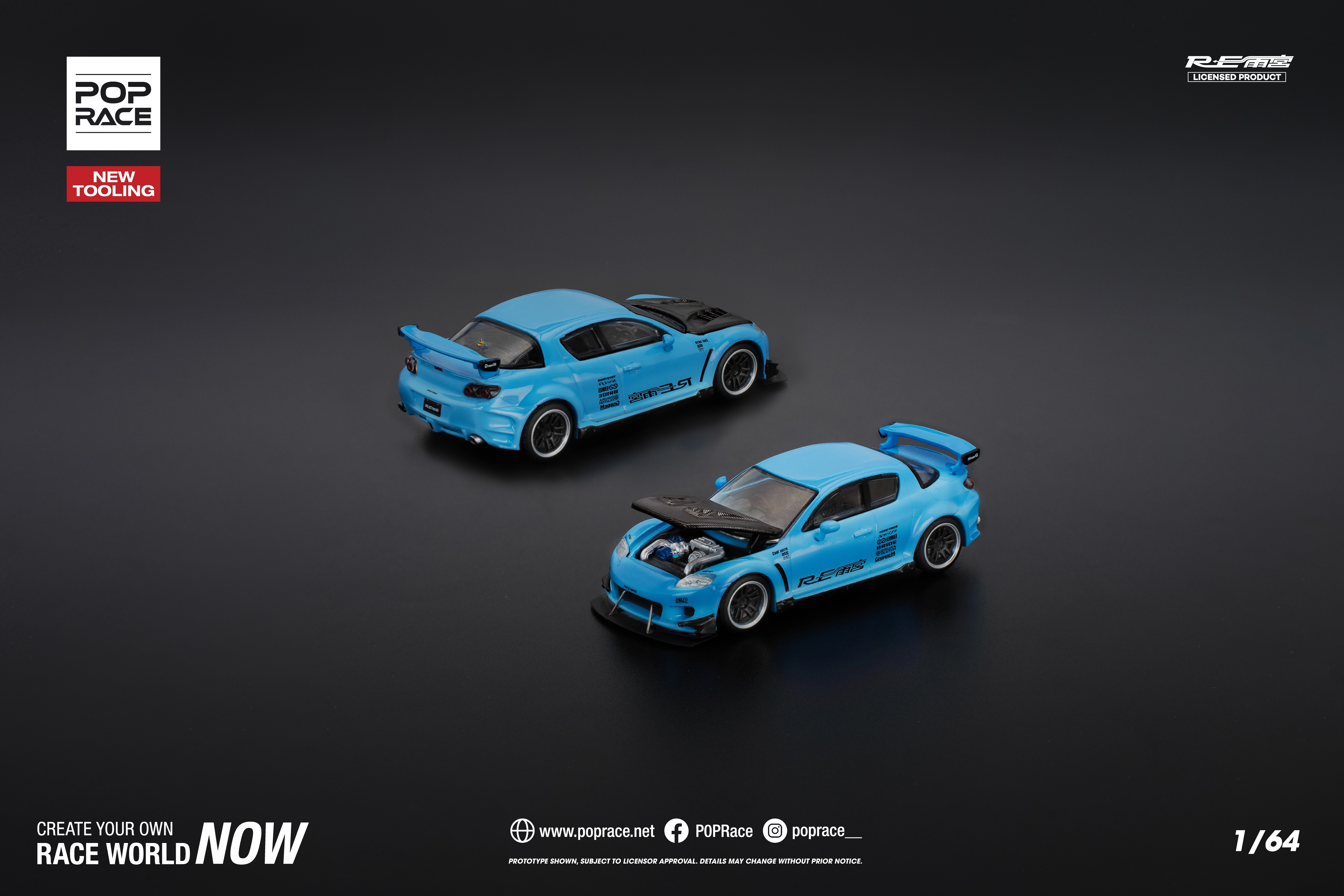 Mazda RX8 RE-Ameniya Light Blue - PR640270