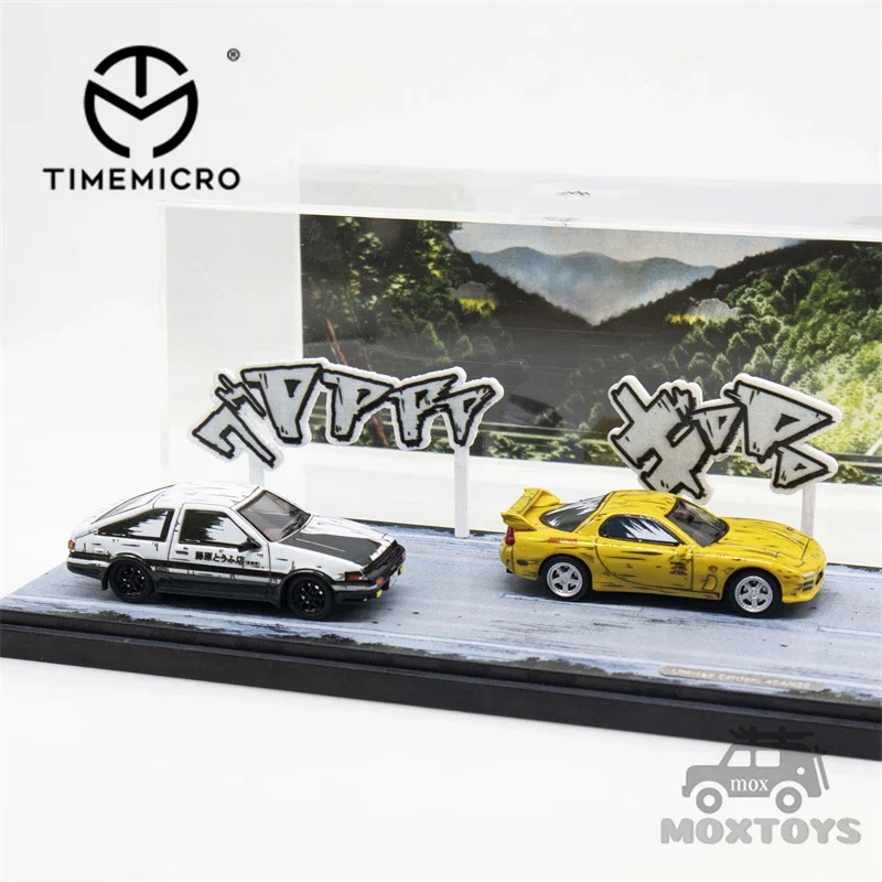 Initial D cartoon painting Toyota AE86 /Mazda RX-7 Diecast Model Car