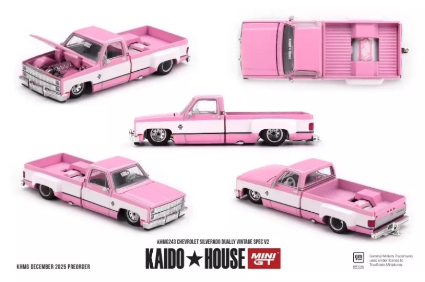Mini GT X KaidoHouse 1/64 Chevrolet Silverado Dually Vintage Spec V2 KHMG243