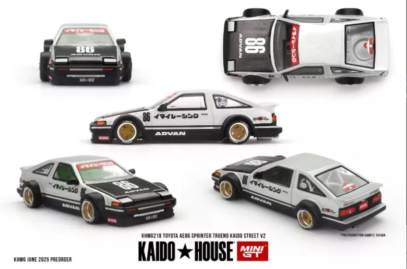 KaidoHouse 1/64 Toyota AE86 Sprinter Trueno Kaido Street V2 KHMG218