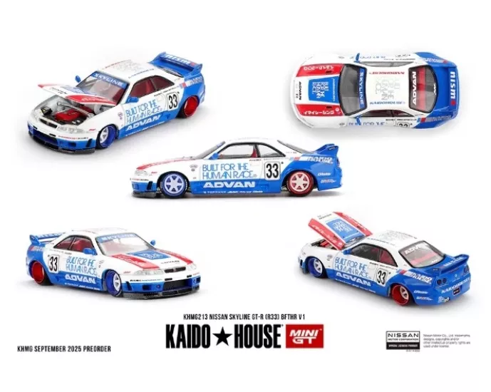 Mini GT 1/64 Kaido House Nissan Skyline GT-R (R33) BFTHR V1 KHMG213