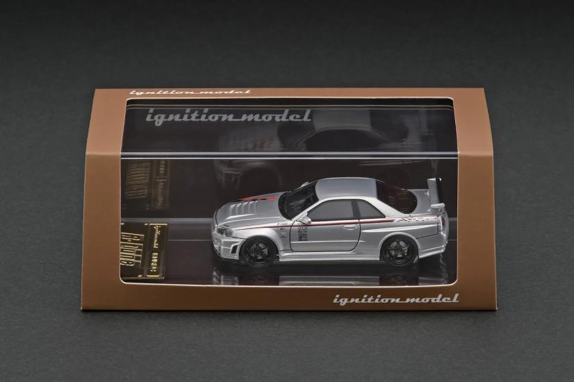 Ignition Model - Nismo Nissan GT-R R34 R-Tune - Silver