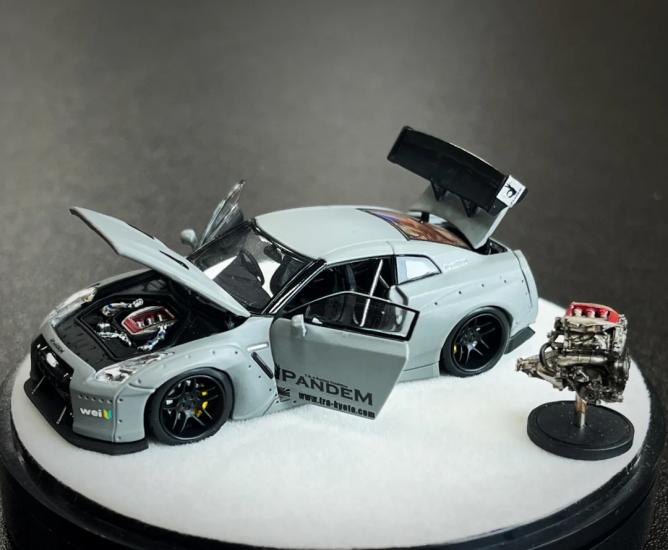 PGM Nissan GT R 35 Combat Gray Limit No:829 Lux - With Motor