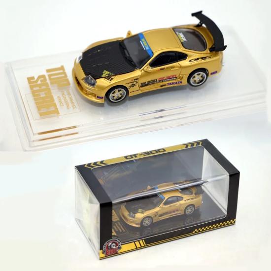 Top Secret Toyota Supra GT-300 JZA Gold HK Toy Car Salon 2024