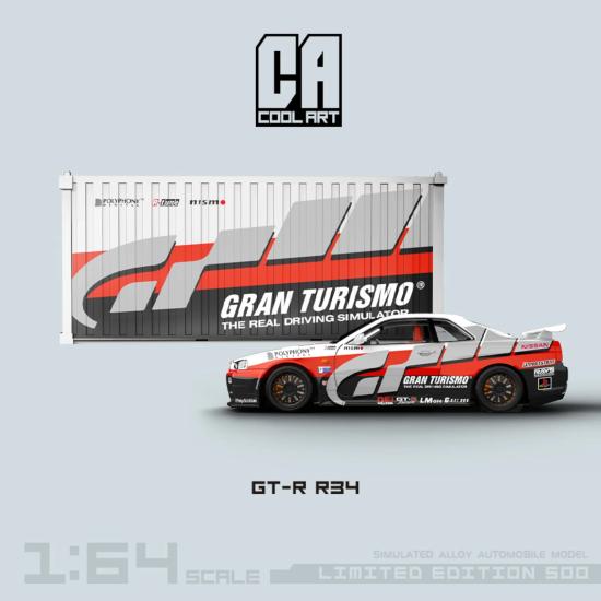 Cool Auto - Nissan GTR R34 Racing Embossed Edition Container Set Gran Tourismo - CA646304-2