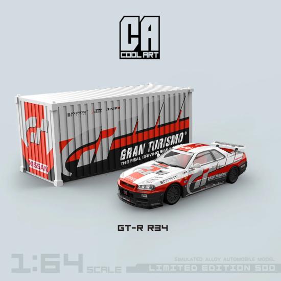 Cool Auto - Nissan GTR R34 Racing Embossed Edition Container Set Gran Tourismo - CA646304-2