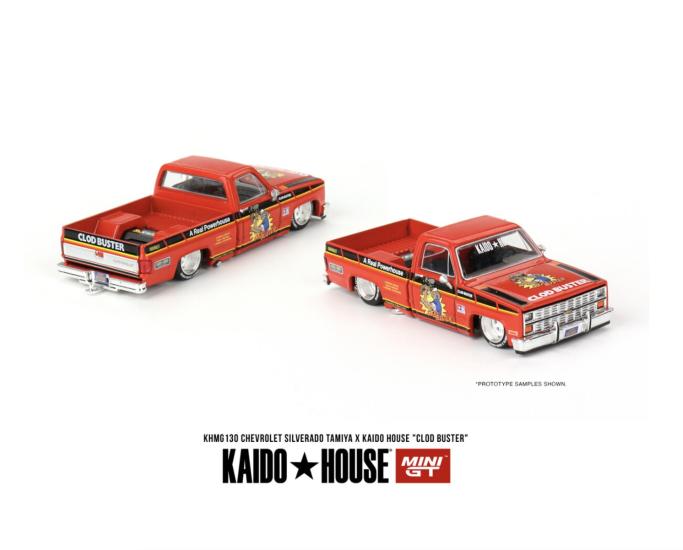 Chevrolet Silverado Tamiya X kaido House Clod Buster - Açık Jelatin
