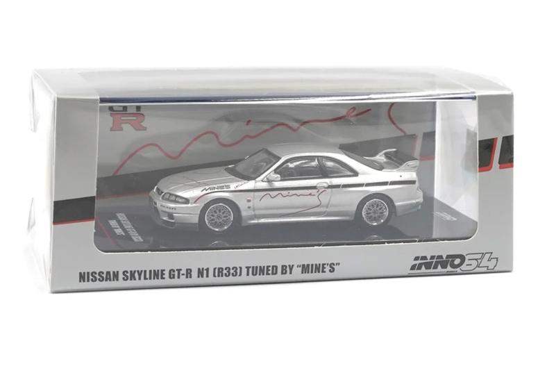 Nissan Skyline GT-R (R33) ’’Tuned by Mine’s’’ Silver IN64-R33-MINES-S