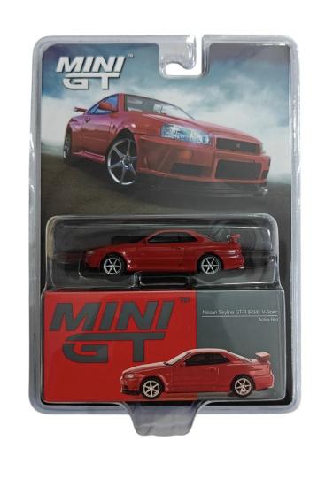 Nissan Skyline Gt-r (R34) V-spec Active Red - Blister Paket