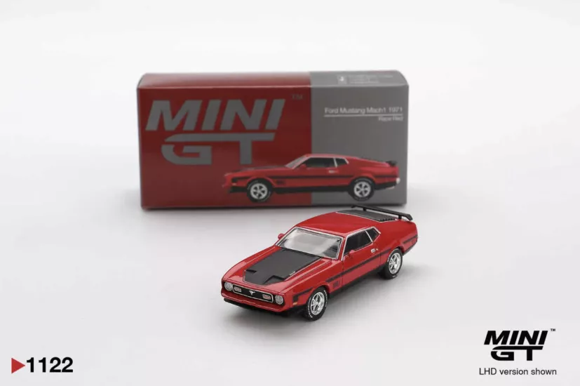 Mini GT 1/64 Ford Mustang Mach1 1971 Race Red MGT01122