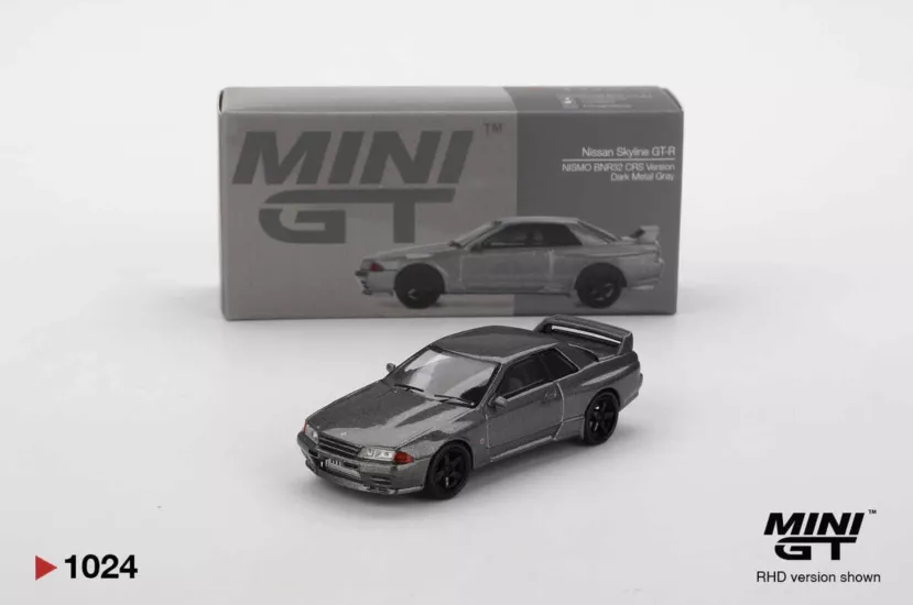 Mini GT 1/64 Nissan Skyline GT-R (NISMO BNR32 CRS Version) Dark Metal Gray MGT01024