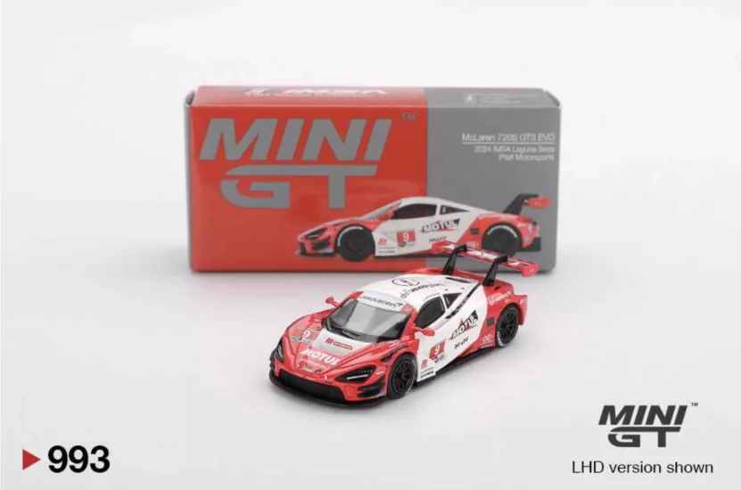 Mini GT 1/64 McLaren 720S GT3 Evo Pfaff Motorsports 2024 IMSA Laguna Seca MGT00993