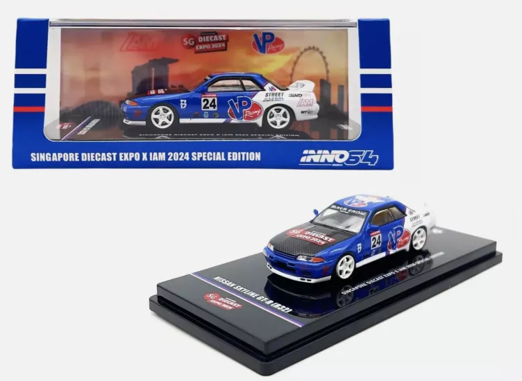 Inno64 Nissan Skyline GT-R R32 Singapore Diecast Expo X IAM ’24 Special Edition - Jelatinsiz 
