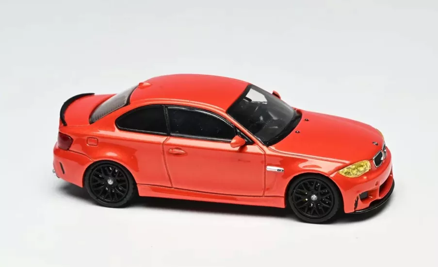 7Cm Model - BMW 1M Coupe Shakir Orange - 1:64 Plexi Glass