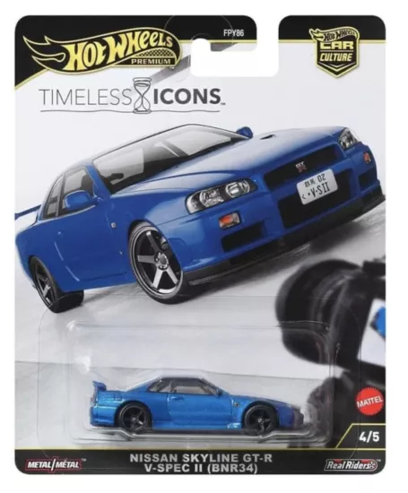 Hot whels Premium - Timeless Icon - Nissan Skyline GT-R V-Spec II BNR34