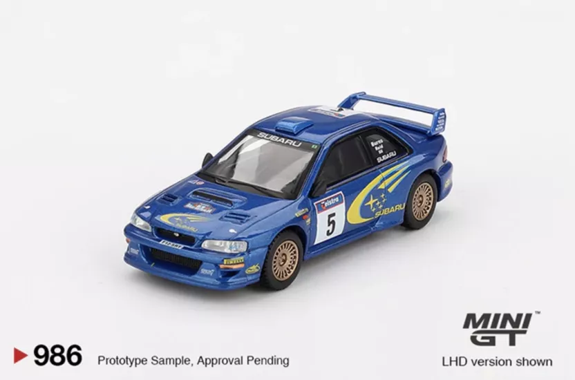 1999 RALLY AUSTRALIA WINNER -- #5 SUBARU IMPREZA WRC99 -- MINI GT MGT00986